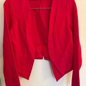 Women's Pink Open-Front Blazer Jacket